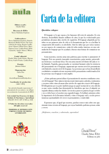 Carta de la editora - Universidad San Francisco de Quito