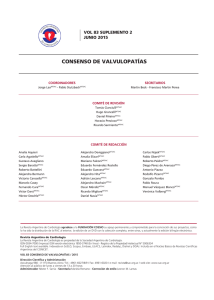 consenso de valvulopatías - Sociedad Argentina de Cardiología