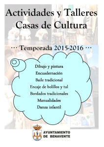 Actividades y Talleres Casas de Cultura