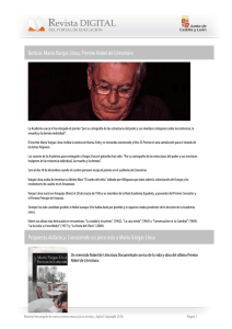 Noticia: Mario Vargas Llosa, Premio Nobel de Literatura Propuesta