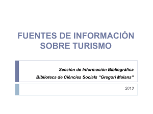 Fuentes de Información sobre Turismo.