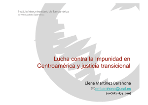 Lucha contra la Impunidad en Centroamérica y justicia transicional