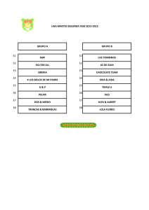 grupos liga martes fase ii