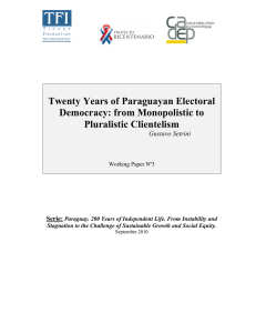 Twenty Years of Paraguayan Electoral Democracy