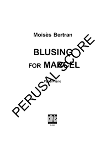 Bertran,Blusing for Marcel, piano_solo