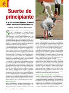 Suerte de principiante - Finanzas y Desarrollo - Marzo de 2010