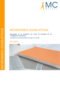 NOVEDADES LEGISLATIVAS