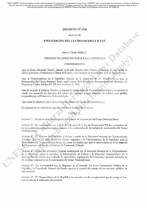 decreto n° 3736 restauracion del teatro nacional sucre