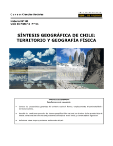 SÍNTESIS GEOGRÁFICA DE CHILE: TERRITORIO Y GEOGRAFÍA