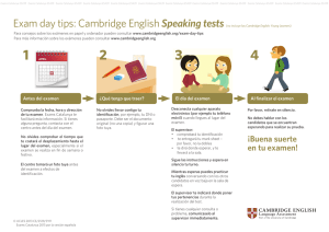 Descarga los consejos para el Cambridge English Speaking test