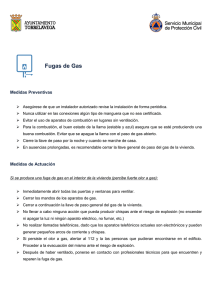 PDF fuga de gas - Protección Civil. Torrelavega