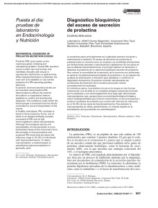 Diagnóstico bioquímico del exceso de secreción de prolactina