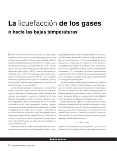 La licuefacción de los gases - E-journal