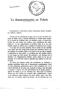 La desamortízación en Toledo - Universidad de Castilla