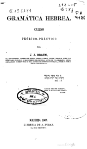 Gramática Hebrea de J.J.Braun