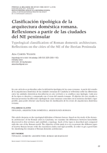 Clasificación tipológica de la arquitectura doméstica romana