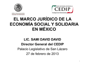 El Marco Jurídico de la Economía Social y Solidaria en México