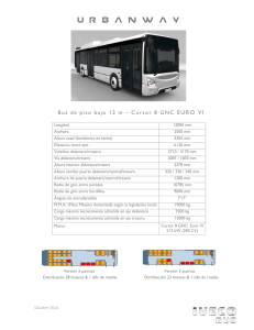 Bus de piso bajo 12 m – Cursor 8 GNC EURO VI