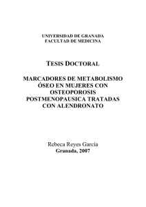 TESIS DOCTORAL MARCADORES DE METABOLISMO ÓSEO EN