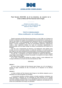 Real Decreto 2023/1995, de 22 de diciembre, de creación