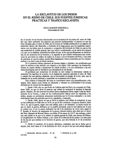 Page 1 LA ESCLAVITUD DE LOS INDIOS EN EL REINO DE CHILE