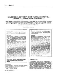 nevirapina: revisión de su farmacocinética e interacciones