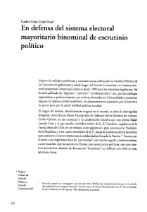 Page 1 Carlos Cruz-Coke Ossa" En defensa del sistema electoral