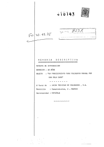 un procedimiento para soldadura manual por una sola cara.