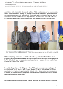Autoridades FCS reciben visita de representantes Universidad de