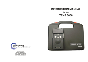 instruction manual tens 3000