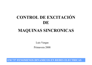 CONTROL DE EXCITACIÓN DE MAQUINAS SINCRONICAS