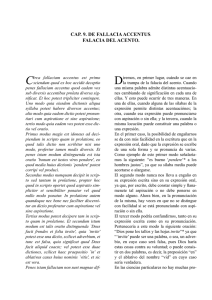 CAP. 9. DE FALLACIA ACCENTUS. FALACIA DEL ACENTO.