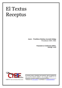 El Textus Receptus - Iglesia Reformada