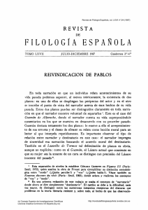 Reivindicación de Pablos - Revista de Filología Española
