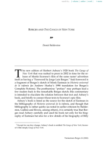 Borges and The Gangs of New York