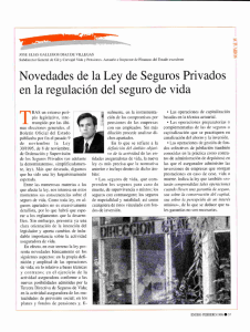 Novedades de la LOSSP en la regularización del seguro de vida