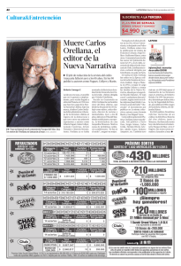 Muere Carlos Orellana, el editor de la Nueva Narrativa
