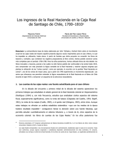 Los ingresos de la Real Hacienda en la Caja Real de Santiago de