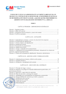 REGIR EN EL CONTRATO DE SUMINISTRO DE: SUMINISTROS