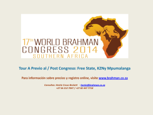 Tour A Previo al / Post Congreso: Free State, KZNy Mpumalanga
