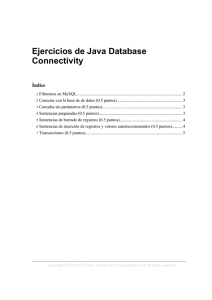 Ejercicios de Java Database Connectivity