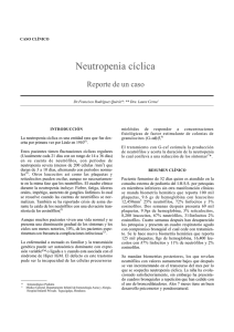 Neutropenia cíclica - Centro de Información Sobre Desastres Y Salud