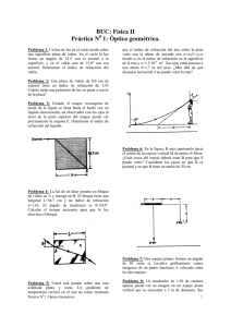BUC: Física II Práctica N 1: Óptica geométrica.