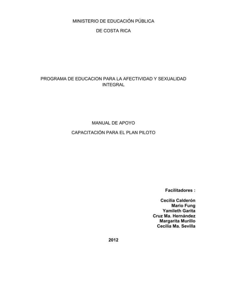 Ministerio De Educaci n P blica De Costa Rica Programa De