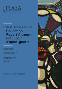 Collection Robert Altmann art cubain d`après-guerre