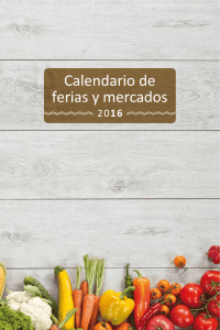 Calendario de ferias y mercados - Fundación Caja Rural de Asturias