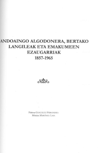 Page 1 ANDOAINGO ALGODONERA, BERTAKO LANGILEAK ETA