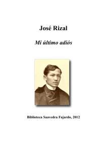 José Rizal - Biblioteca SAAVEDRA FAJARDO de Pensamiento