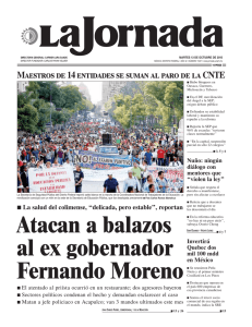 Atacan a balazos al ex gobernador Fernando Moreno
