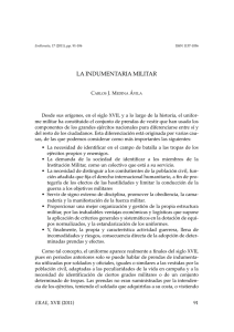 La indumentaria militar por Carlo J. Medina Ávila.